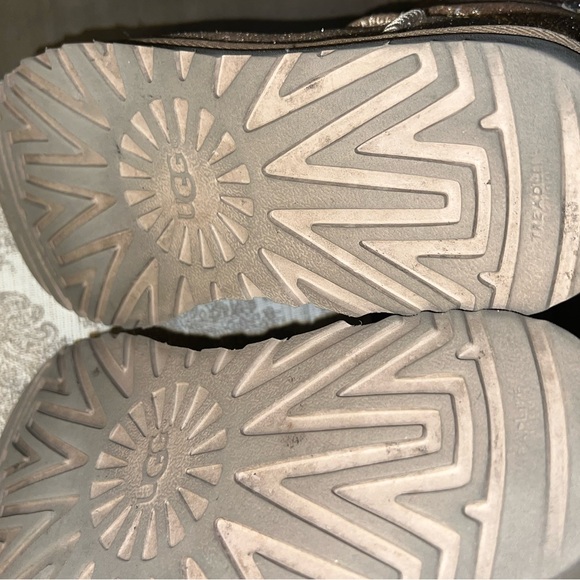 Ugg Gold Mini Bailey Bow Sparkle Size 9 - Picture 7 of 8